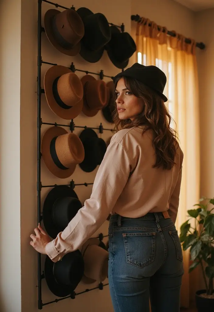 30 Hat Storage Ideas That Keep Your Collection Looking Sharp 1 30 Hat Storage Ideas That Keep Your Collection Looking Sharp - 1. Wall-Mounted Hat Racks