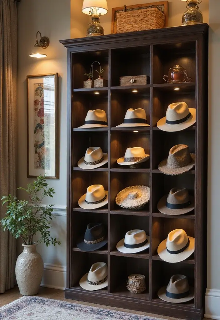 30 Hat Storage Ideas That Keep Your Collection Looking Sharp 39 30 Hat Storage Ideas That Keep Your Collection Looking Sharp - 7. Custom Hat Shelves
