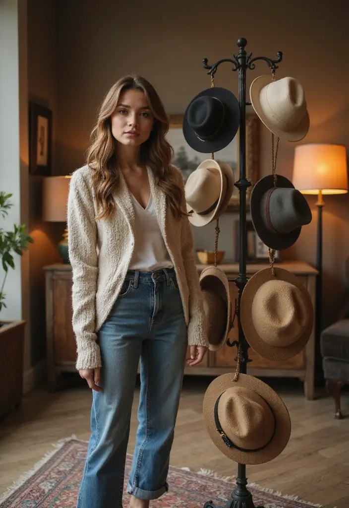 30 Hat Storage Ideas That Keep Your Collection Looking Sharp 49 30 Hat Storage Ideas That Keep Your Collection Looking Sharp - 9. Hat Stands