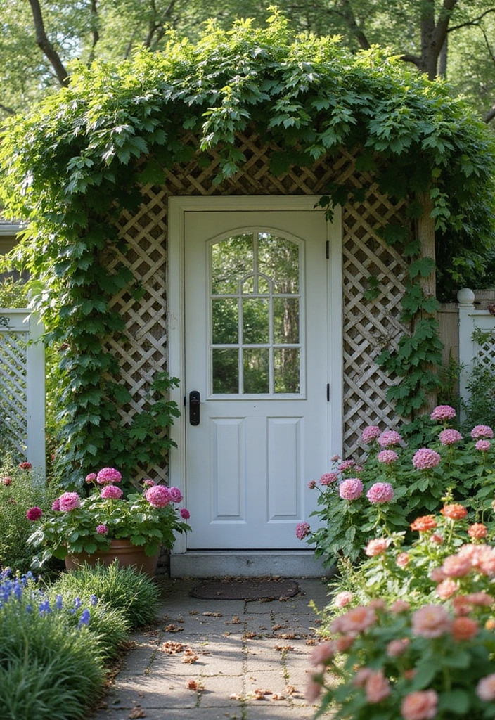 30 Inexpensive Retaining Wall Ideas That Look Amazing - 22. Lattice Wall