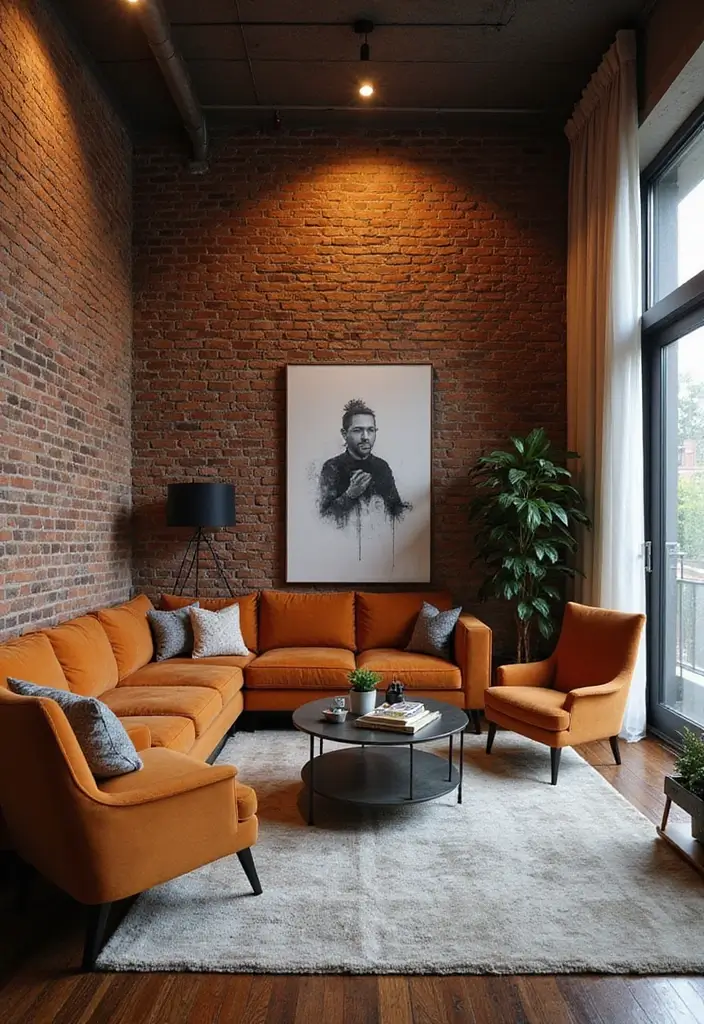 30 Interior Brick Wall Ideas for a Timeless Look 108 30 Interior Brick Wall Ideas for a Timeless Look - 18. High-Contrast Design