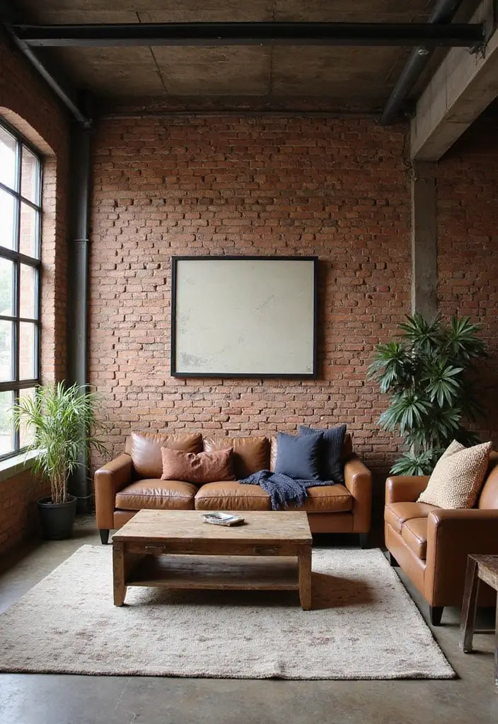 30 Interior Brick Wall Ideas for a Timeless Look 129 30 Interior Brick Wall Ideas for a Timeless Look - 21. Industrial Loft Inspired