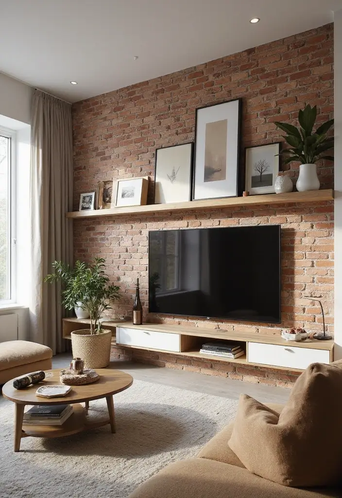 30 Interior Brick Wall Ideas for a Timeless Look 164 30 Interior Brick Wall Ideas for a Timeless Look - 26. Multi-Functional Brick Walls