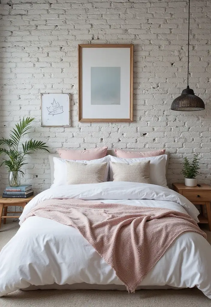 30 Interior Brick Wall Ideas for a Timeless Look 50 30 Interior Brick Wall Ideas for a Timeless Look - 8. Vintage White & Gray Brick Mix