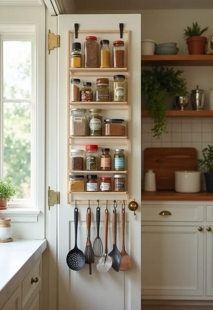 30 Kitchen Storage Ideas to Maximize Space and Style - 11. Over-the-Door Organizers