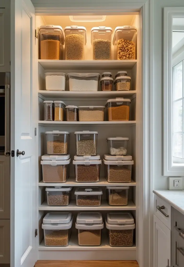 30 Kitchen Storage Ideas to Maximize Space and Style - 15. Stacking Containers