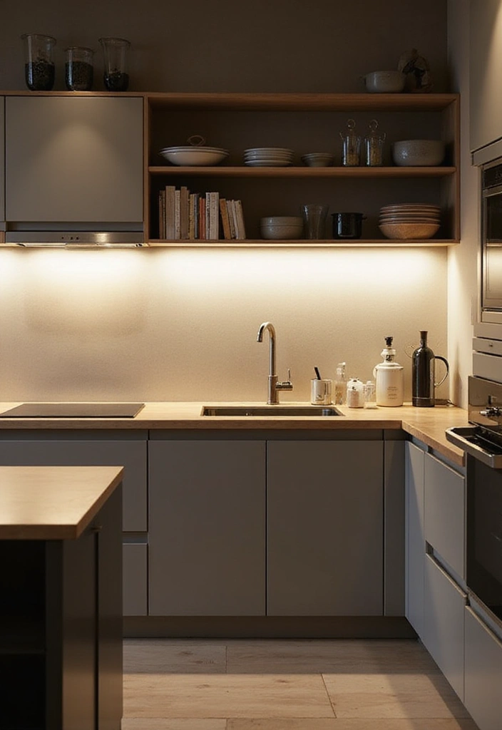 30 Kitchen Storage Ideas to Maximize Space and Style - 16. Under-Cabinet Lighting