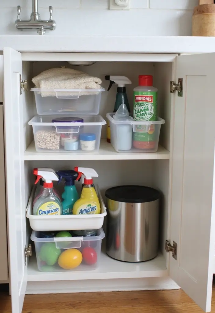 30 Kitchen Storage Ideas to Maximize Space and Style - 2. Under-Sink Storage Solutions