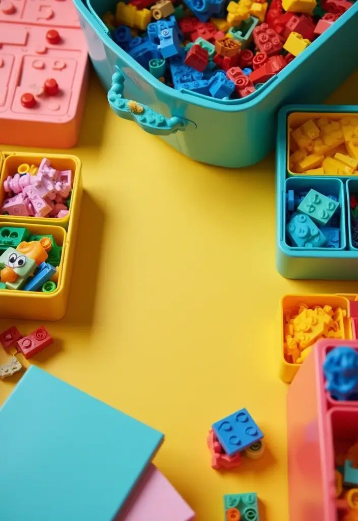 30 LEGO Storage Ideas That Kids and Parents Will Love 12. LEGO Tabletop Organizers