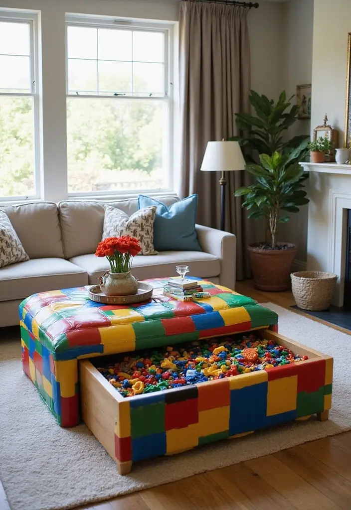 30 LEGO Storage Ideas That Kids and Parents Will Love 13. LEGO themed Storage Furniture