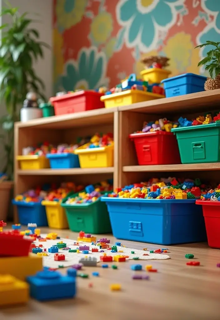 30 LEGO Storage Ideas That Kids and Parents Will Love 14. Repurposed Containers