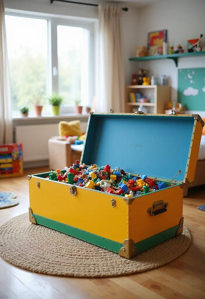 30 LEGO Storage Ideas That Kids and Parents Will Love 16. Trunk Storage