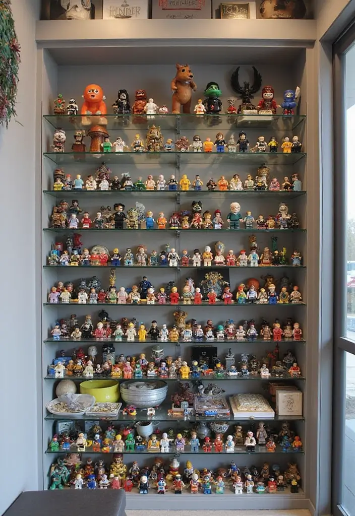 30 LEGO Storage Ideas That Kids and Parents Will Love 25. LEGO Mini Figure Display Cases