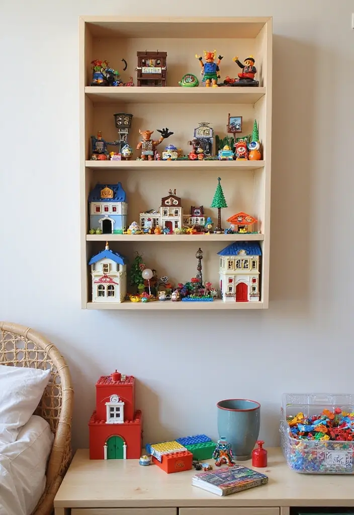 30 LEGO Storage Ideas That Kids and Parents Will Love 3. Wall Mounted Shelves