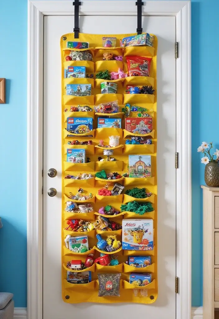 30 LEGO Storage Ideas That Kids and Parents Will Love 8. Hanging Storage Bags