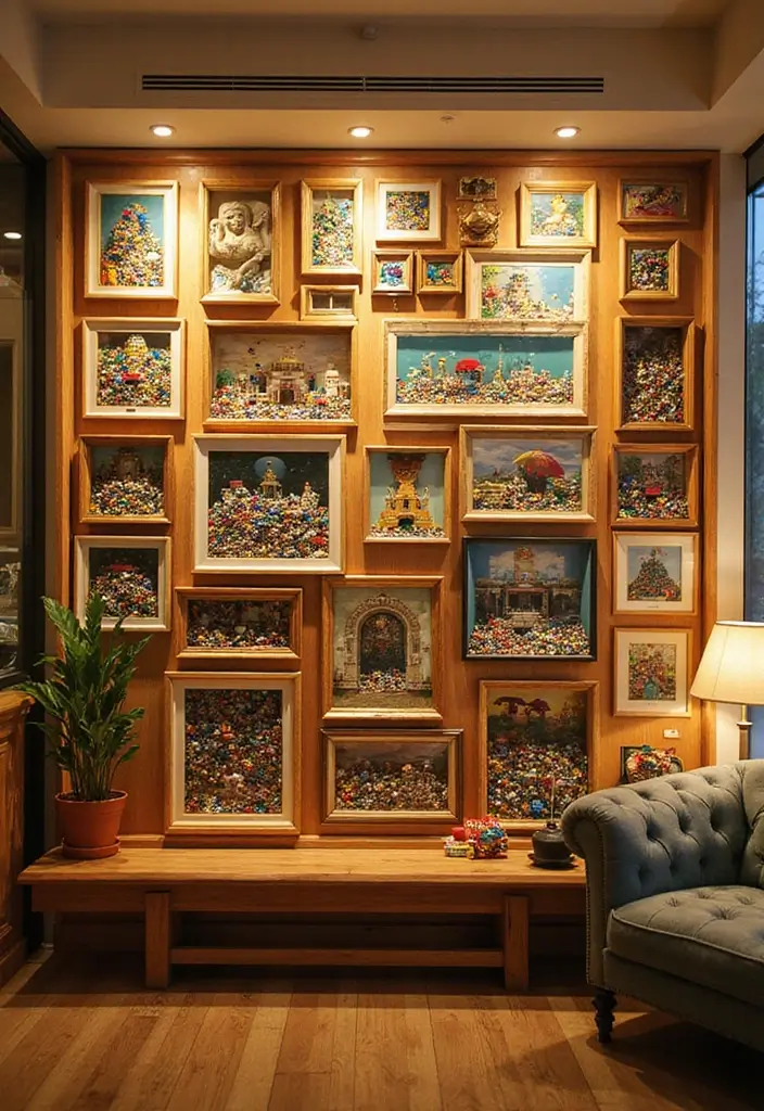 30 LEGO Storage Ideas That Kids and Parents Will Love 9. LEGO Display Frames