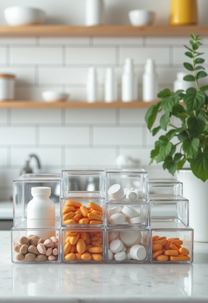 30 Medicine Storage Ideas That Are Safe and Organized - 4. Clear Acrylic Organizers