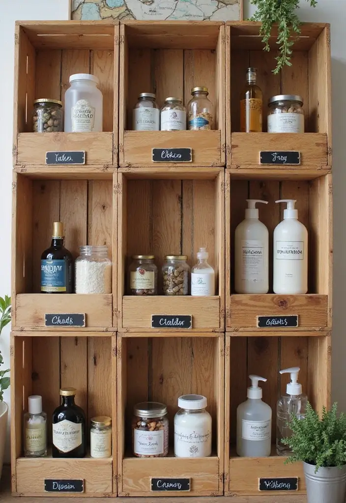 30 Medicine Storage Ideas That Are Safe and Organized - 5. DIY Wooden Crates