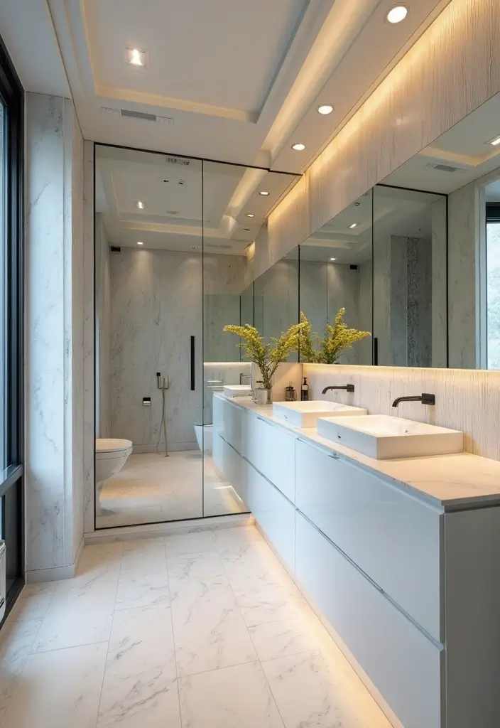 30 Mirror Wall Ideas to Brighten and Expand Any Room 11. Mirrored Tiles