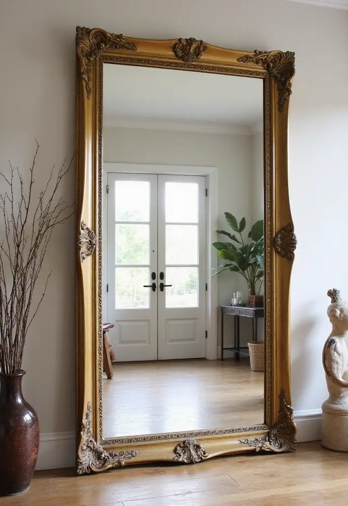 30 Mirror Wall Ideas to Brighten and Expand Any Room 15. Large Framed Mirrors