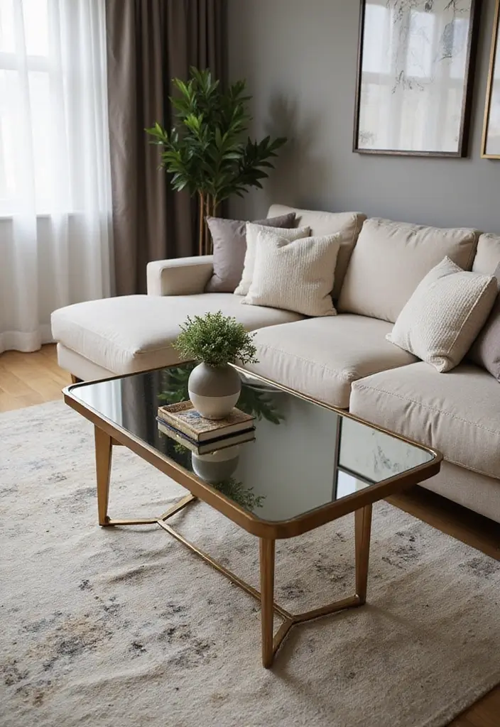 30 Mirror Wall Ideas to Brighten and Expand Any Room 18. Mirror Topped Furniture