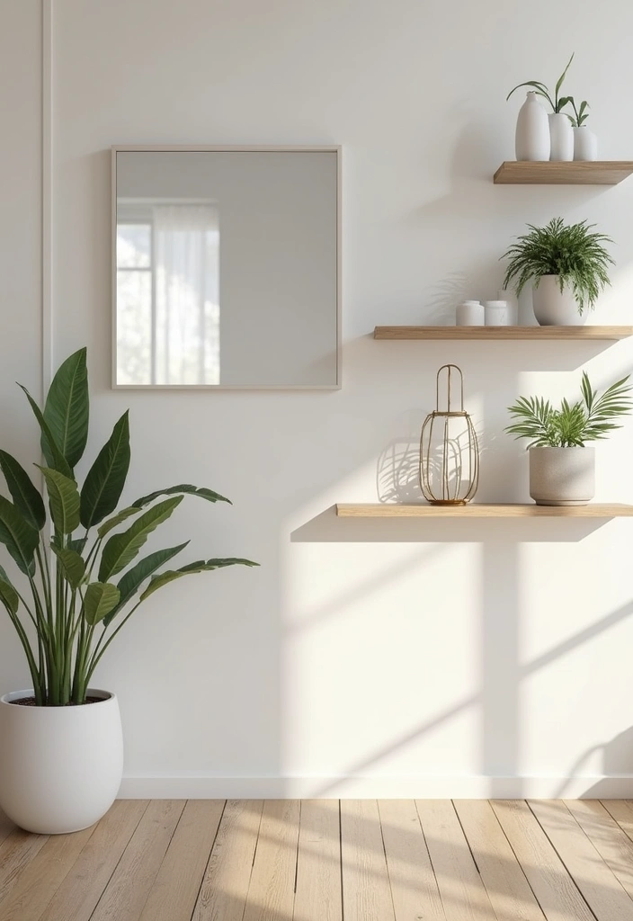 30 Mirror Wall Ideas to Brighten and Expand Any Room 23. Mirrored Wall Shelves