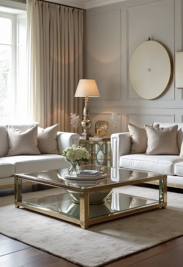 30 Mirror Wall Ideas to Brighten and Expand Any Room 3. Mirrored Furniture