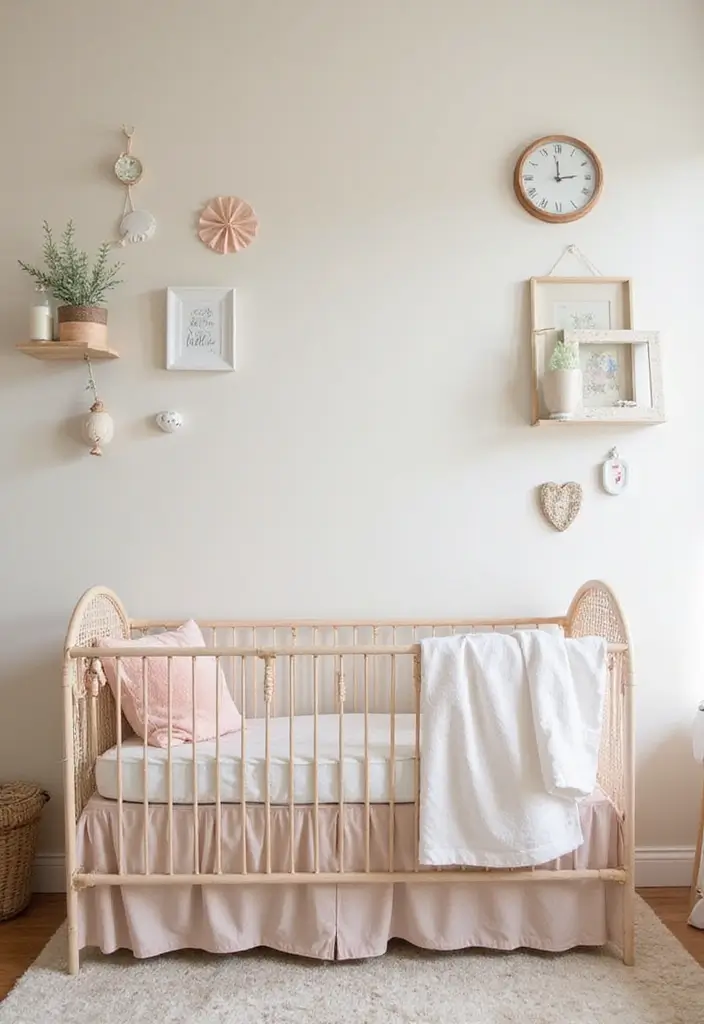 30 Nursery Wall Ideas That Are Cute, Calm, and Creative - 19. Vintage Charm