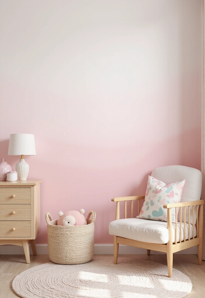 30 Nursery Wall Ideas That Are Cute, Calm, and Creative - 2. Soft Pastels for a Soothing Space