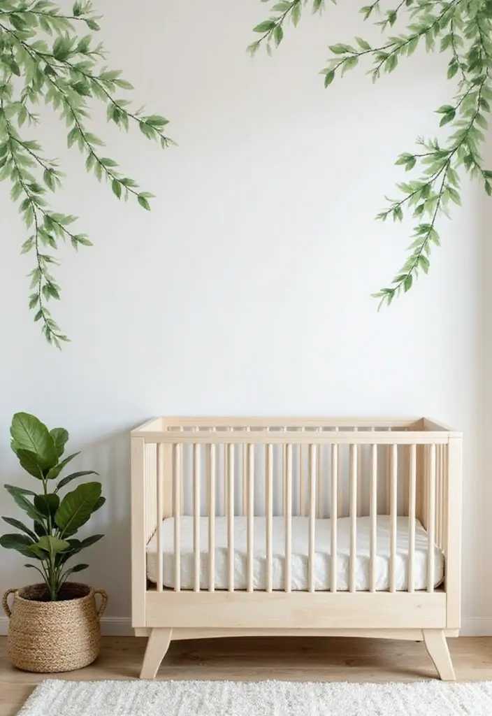 30 Nursery Wall Ideas That Are Cute, Calm, and Creative - 23. Nature Walks