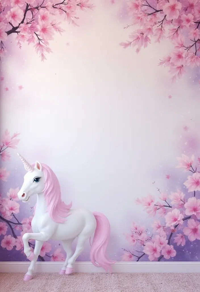 30 Nursery Wall Ideas That Are Cute, Calm, and Creative - 24. Magical Unicorns