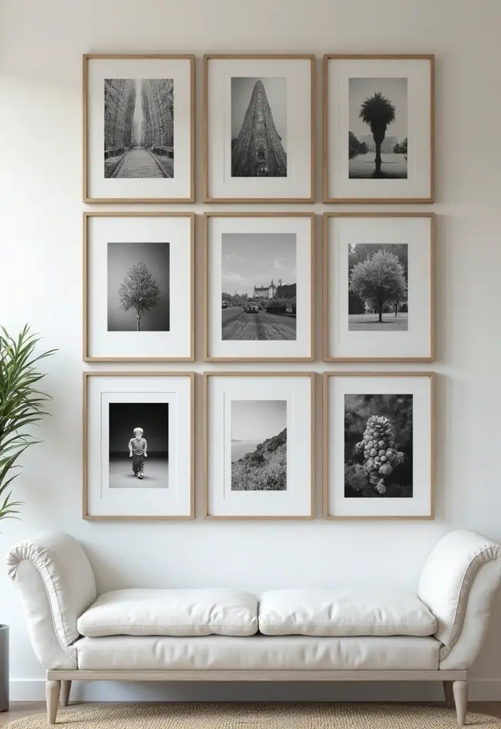 30 Photo Frame Wall Ideas for a Personalized Home Gallery - 1. The Classic Grid