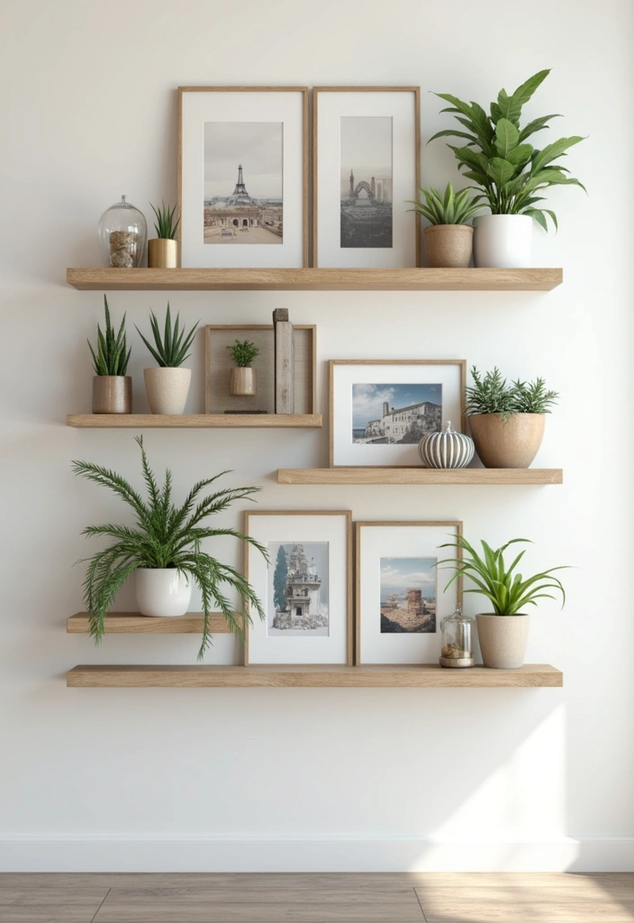 30 Photo Frame Wall Ideas for a Personalized Home Gallery - 3. The Shelfie