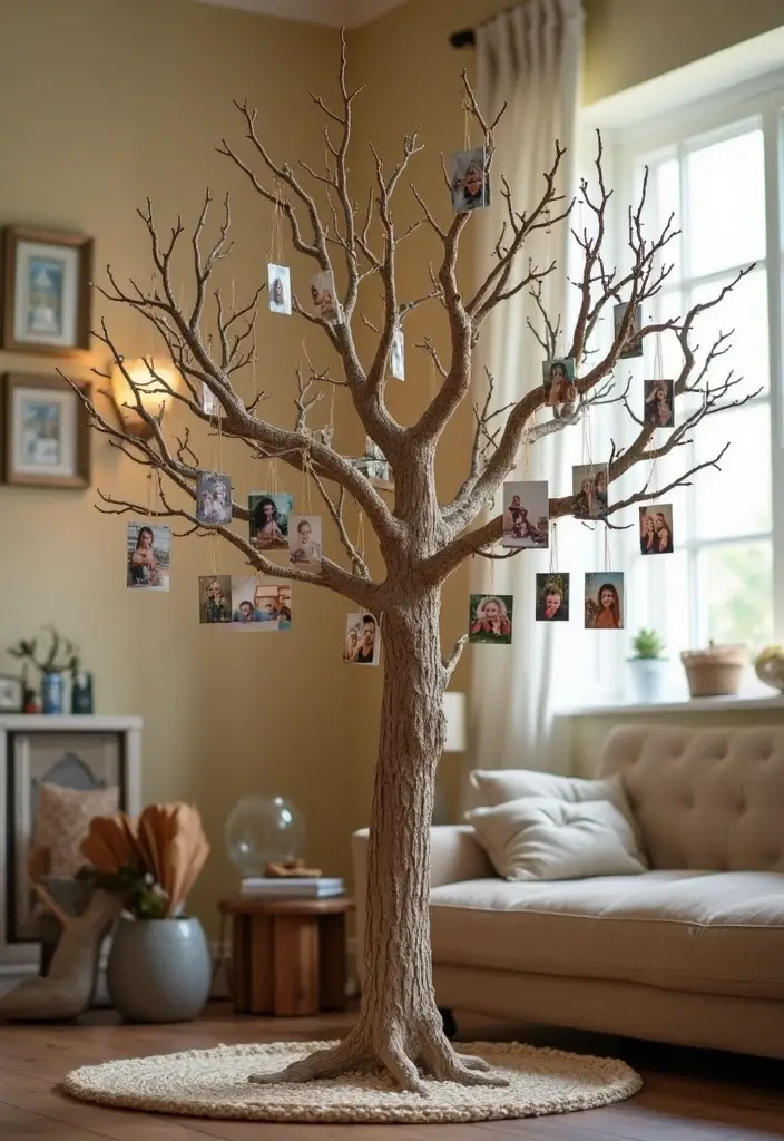 30 Photo Storage Ideas to Protect Your Precious Memories - 18. Photo Display Trees