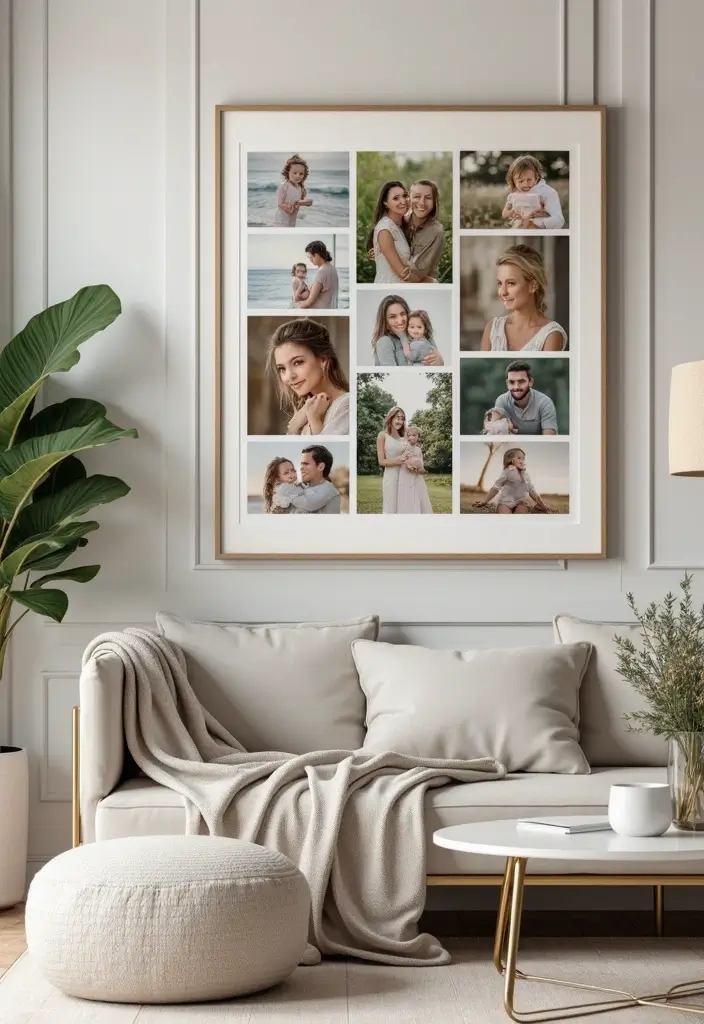 30 Photo Storage Ideas to Protect Your Precious Memories - 24. Framed Photo Collage