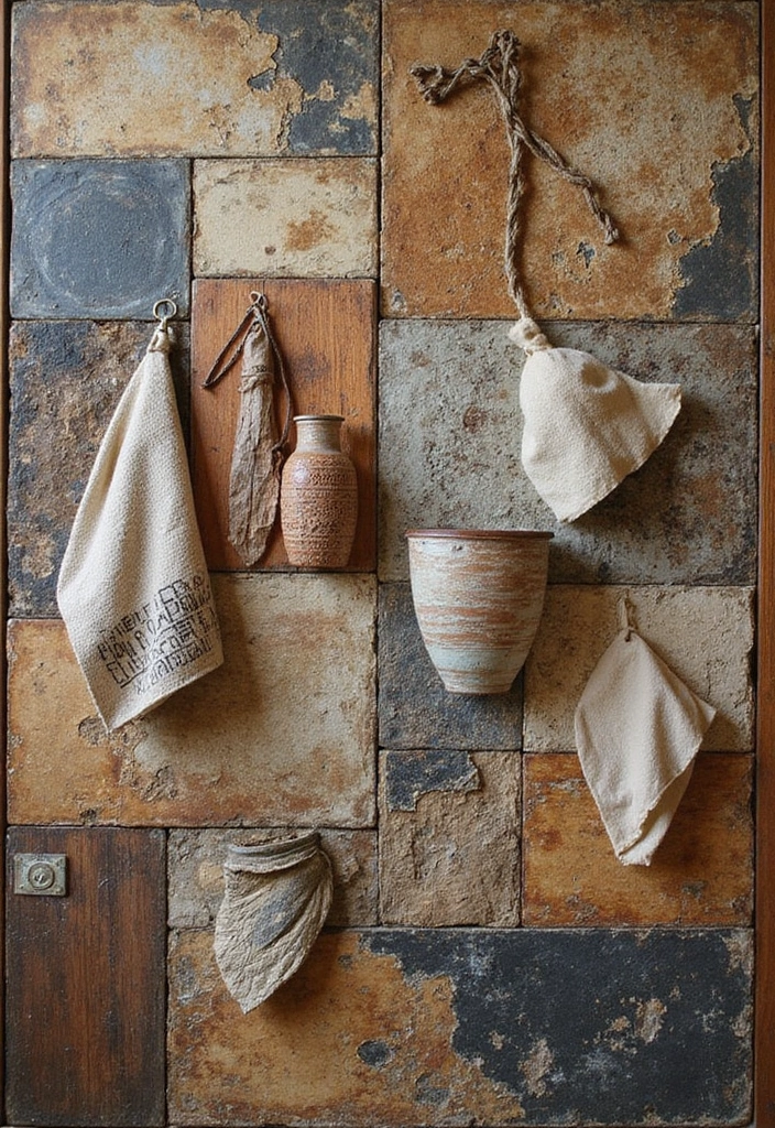 30 Picture Wall Ideas to Transform Any Blank Space 121 30 Picture Wall Ideas to Transform Any Blank Space - 19. Layered Textures