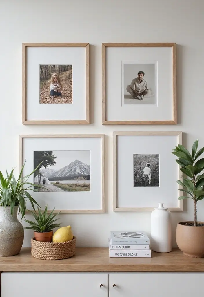 30 Picture Wall Ideas to Transform Any Blank Space 128 30 Picture Wall Ideas to Transform Any Blank Space - 20. Gallery Ledges for Easy Changes