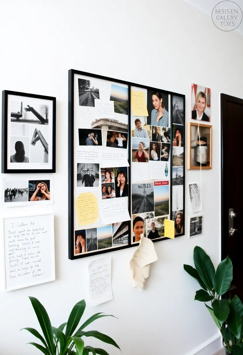30 Picture Wall Ideas to Transform Any Blank Space 159 30 Picture Wall Ideas to Transform Any Blank Space - 25. Artistic Process Collage