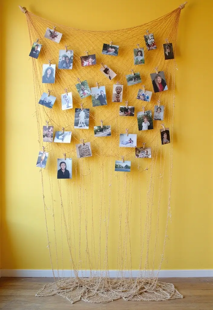 30 Picture Wall Ideas to Transform Any Blank Space 57 30 Picture Wall Ideas to Transform Any Blank Space - 9. DIY String Art Display