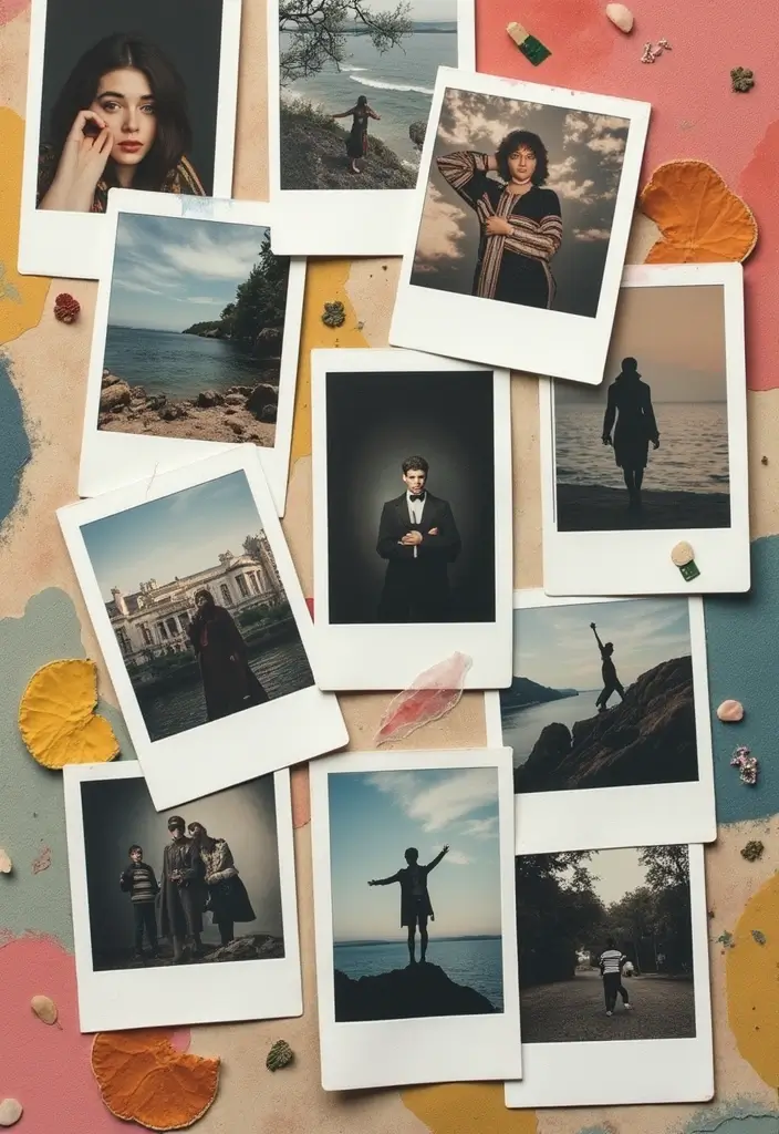 30 Polaroid Wall Ideas That Are Cute and Aesthetic - 5. Thematic Collages