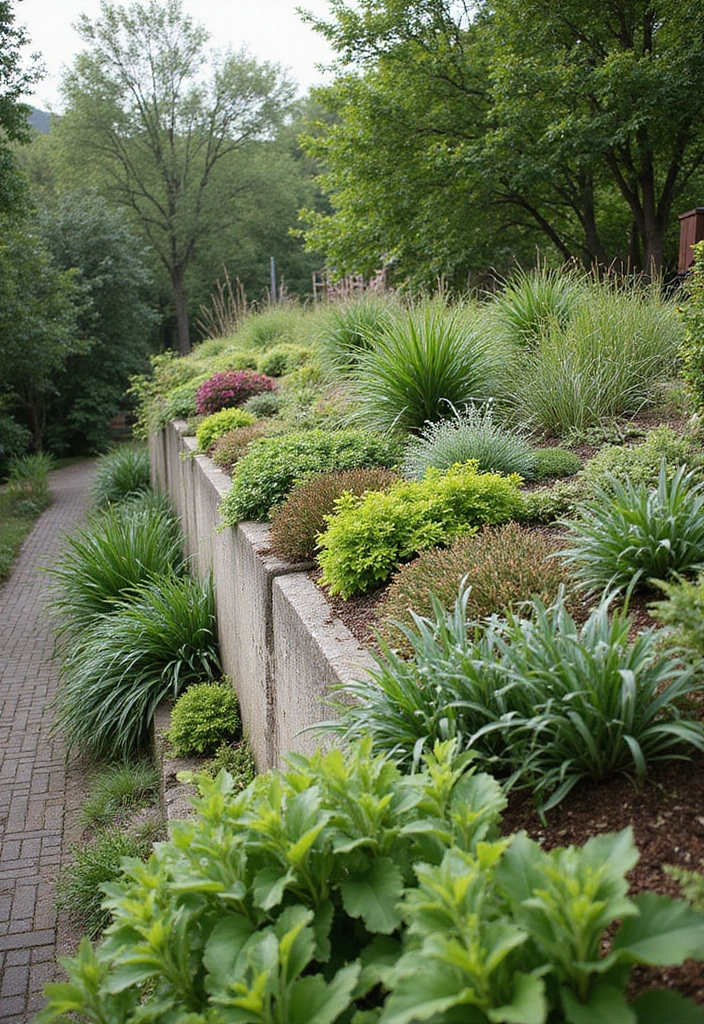 30 Retaining Wall Ideas That Combine Function and Beauty - 18. Green Roof Retaining Walls