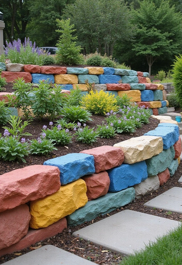 30 Retaining Wall Ideas That Combine Function and Beauty - 26. Recycled Plastic Walls