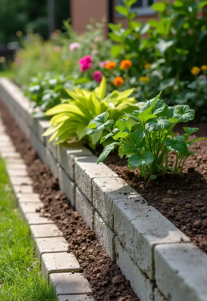 30 Retaining Wall Ideas That Combine Function and Beauty - 28. Cinder Block Wall Gardens