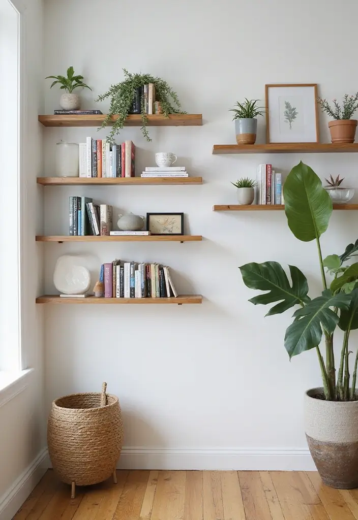 30 Room Storage Ideas for Every Space and Style - 1. Floating Shelves
