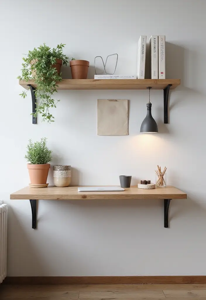 30 Room Storage Ideas for Every Space and Style - 19. Wall-Mounted Desks