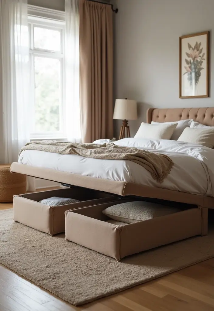 30 Room Storage Ideas for Every Space and Style - 2. Under-Bed Storage