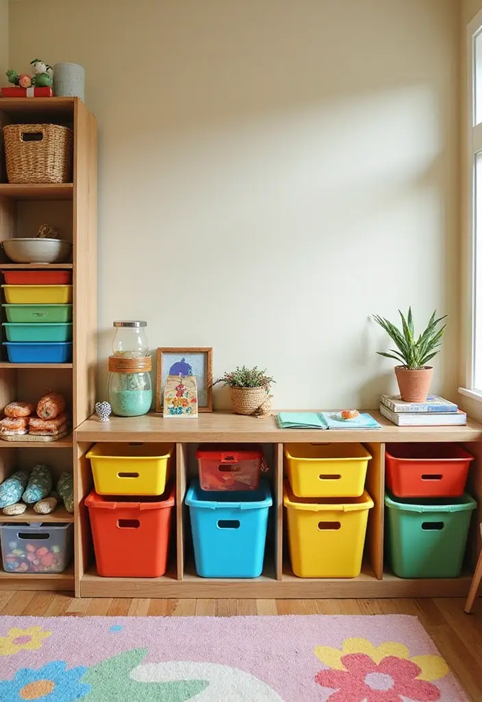 30 Room Storage Ideas for Every Space and Style - 25. Color-Coded Storage