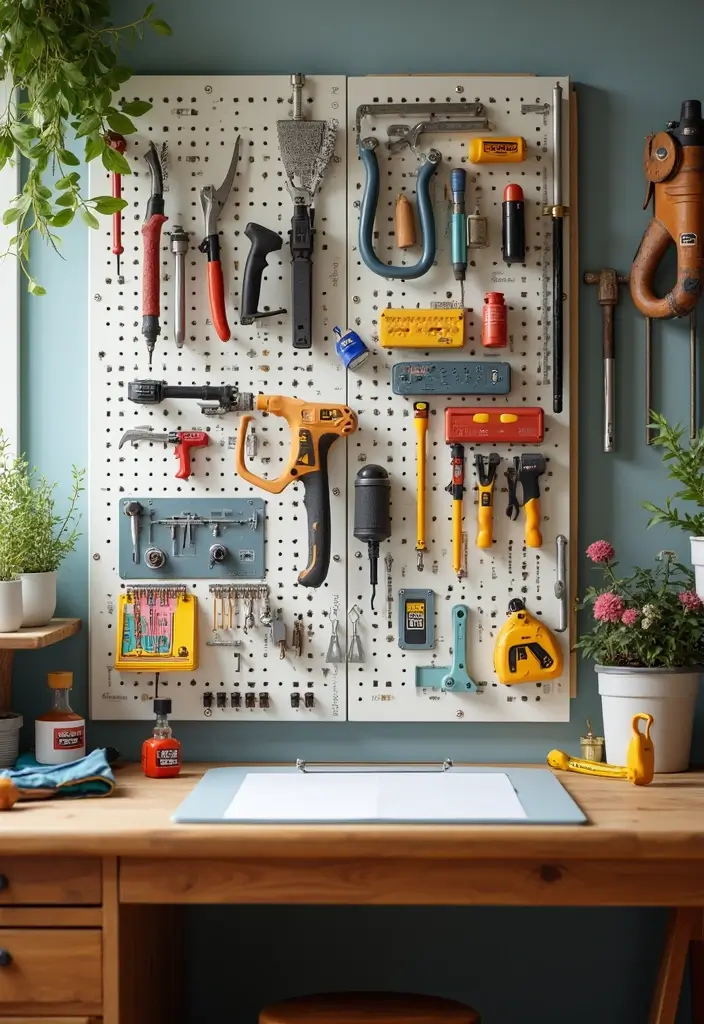 30 Room Storage Ideas for Every Space and Style - 6. Pegboards for Versatile Storage