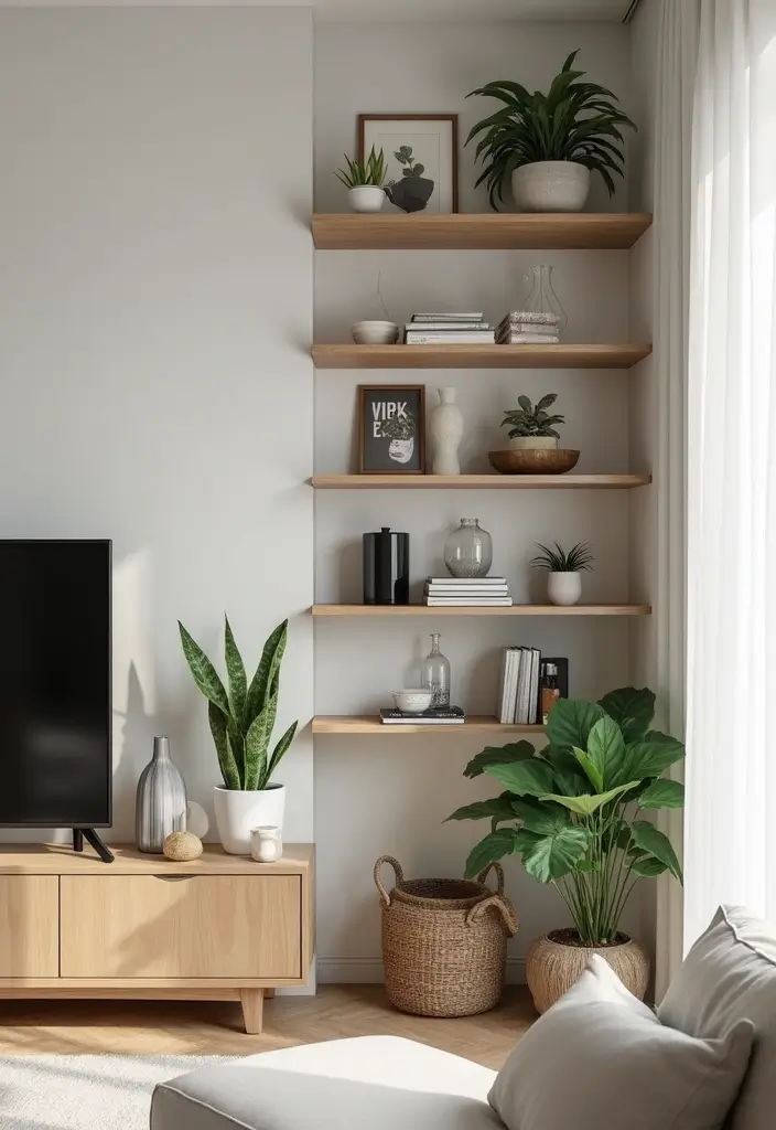 30 Room Storage Ideas for Every Space and Style - 7. Corner Shelves
