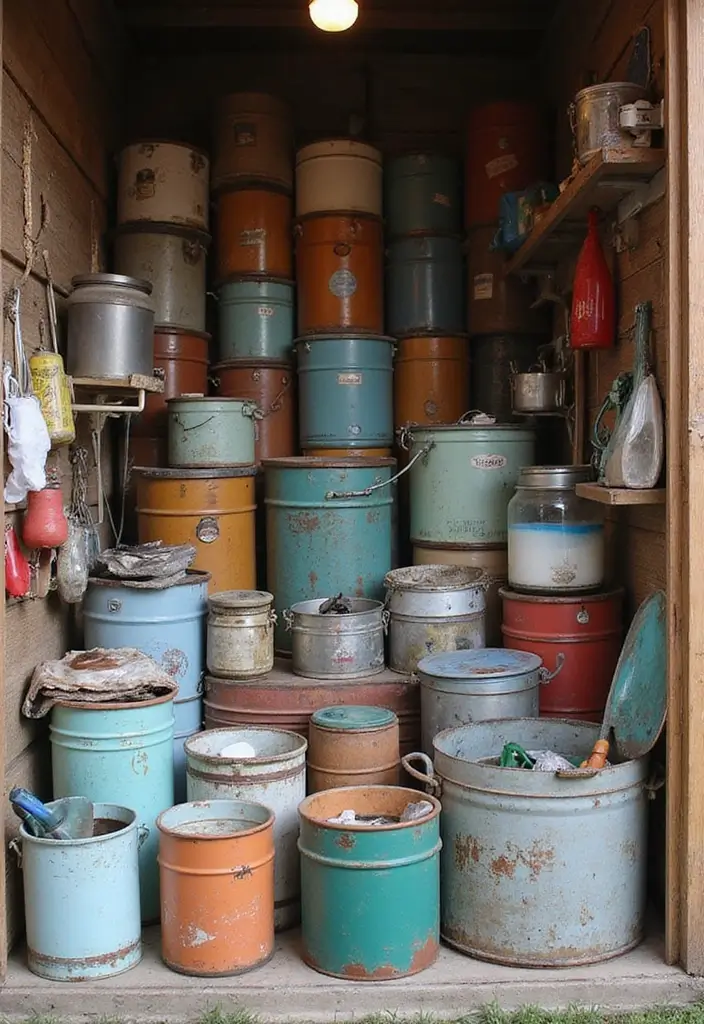 30 Shed Storage Ideas to Keep Tools and Gear in Order - 24. Reusable Containers